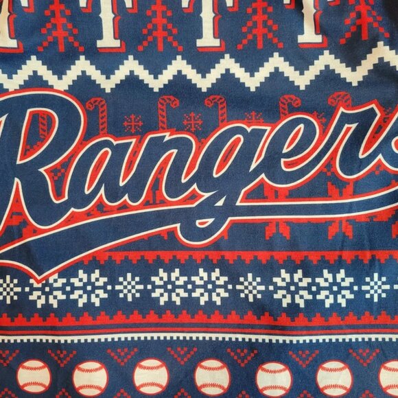 Texas Rangers Christmas Holiday Tank Top Kroger Promo or SGA Sz Medium Baseball - Picture 4 of 6